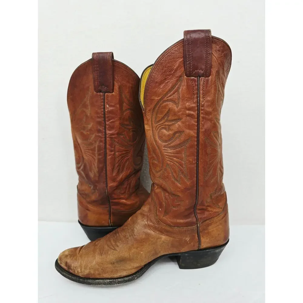 Vintage Olathe Men's Western Boots Brown 9.5